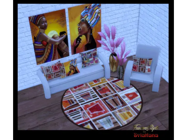 Alpha Africa set - The Sims 4 Custom Content