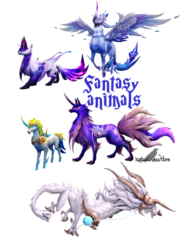 Mix Fantasy animals by simsfinds - The Sims 4 Custom Content