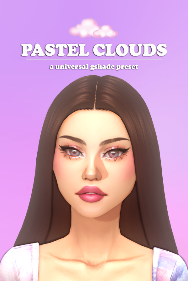 Mix pastel clouds a universal gshade preset by simsfinds - The Sims 4 Custom Content