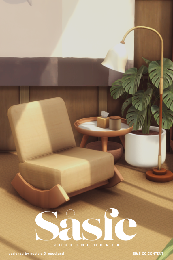 Maxis Match Rockin Chair by simsfinds - The Sims 4 Custom Content
