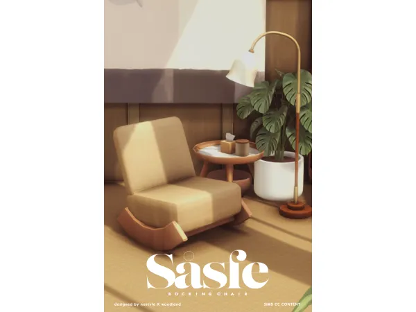 Maxis Match Rockin Chair by NOSTYLEXWOODLAND - The Sims 4 Custom Content