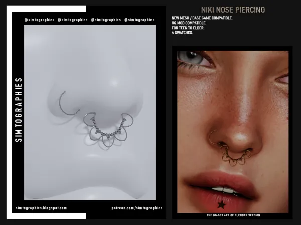 Niki Nose Piercing