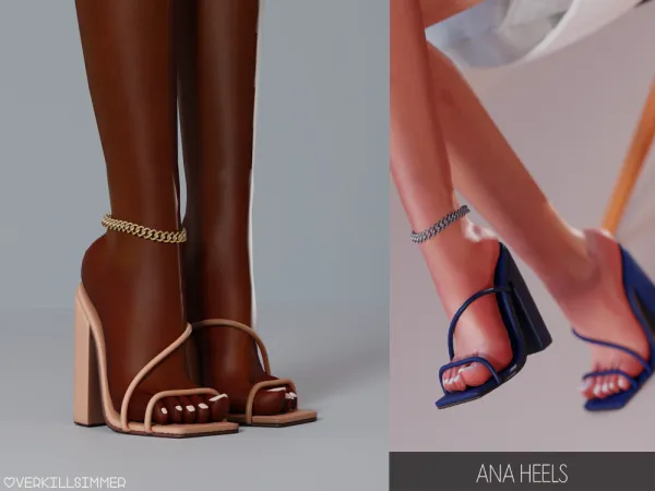 Mix Ana heels by overkillsimmer - The Sims 4 Custom Content