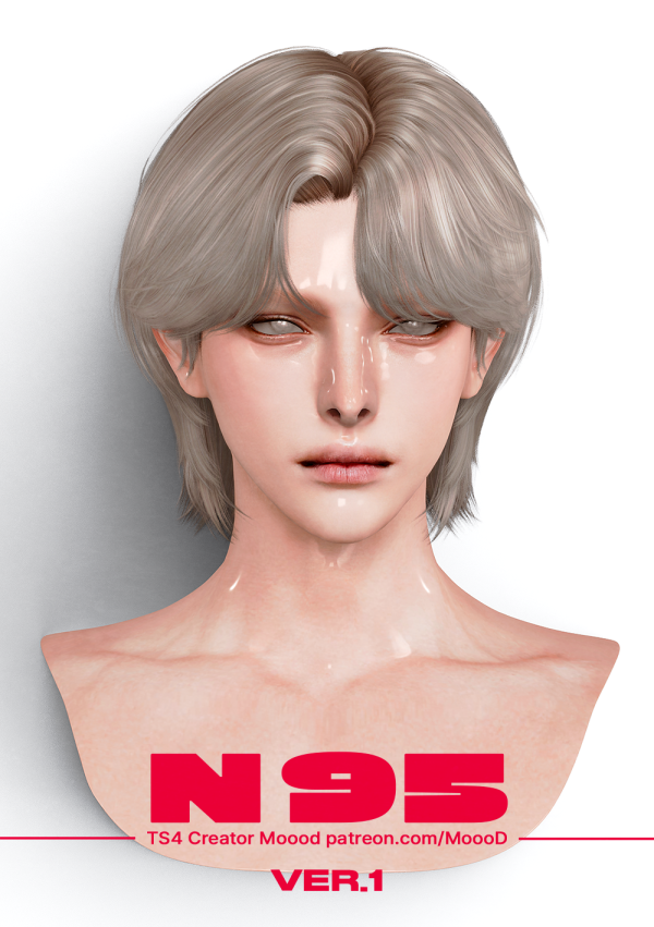 Alpha [SIMS4TS4] MoooD Hair N95 VER1 by simsfinds - The Sims 4 Custom Content