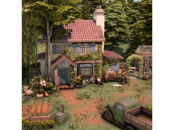 Maxis Match Sunflower farm - The Sims 4 Custom Content