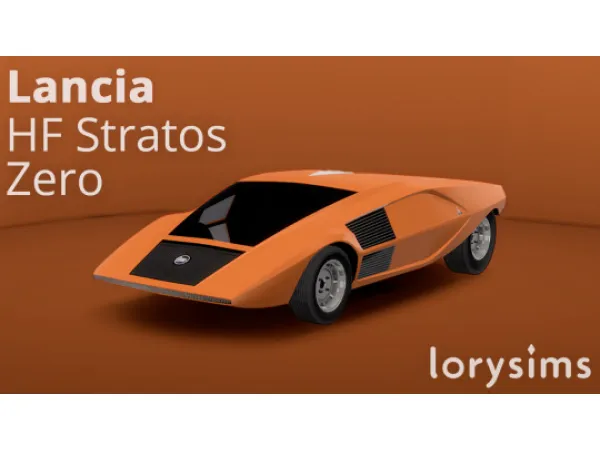 Mix 1970 Lancia Stratos HF Zero by LorySims - The Sims 4 Custom Content
