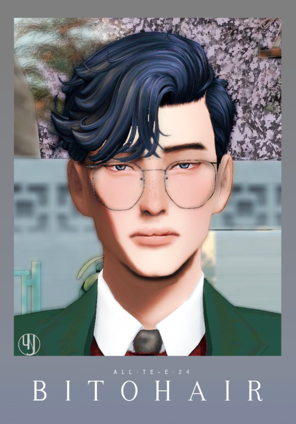 Maxis Match BITO HAIR by simsfinds - The Sims 4 Custom Content