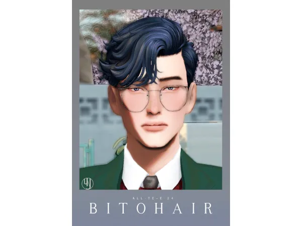 Maxis Match BITO HAIR by JNYSim - The Sims 4 Custom Content