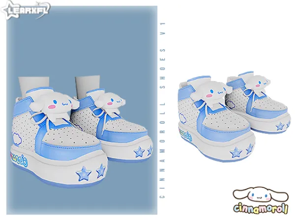 Alpha Cinnamoroll Back To School Collection Cinnamoroll Shoes V1 [917 Items] by Learxfl - The Sims 4 Custom Content