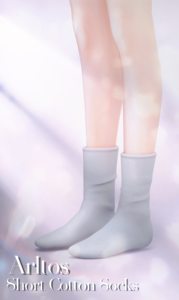 Mix Short cotton socks by simsfinds - The Sims 4 Custom Content