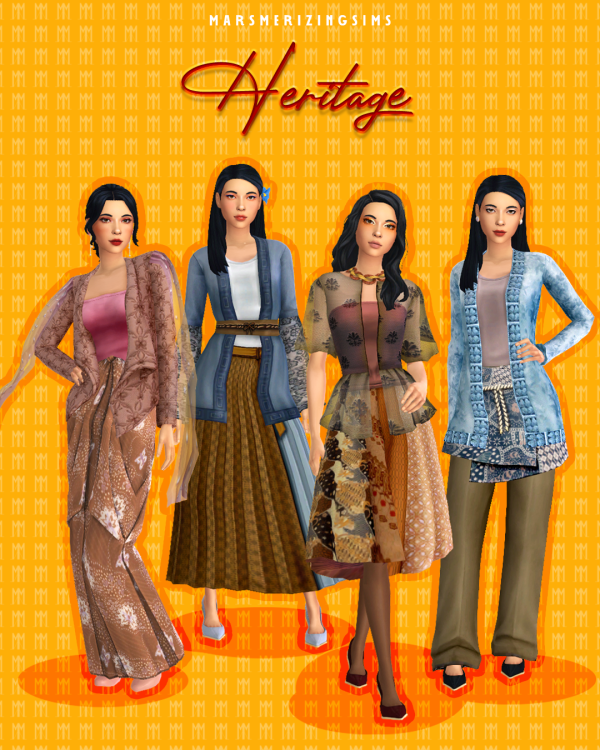 Maxis Match [UPDATED] Heritage Set by simsfinds - The Sims 4 Custom Content