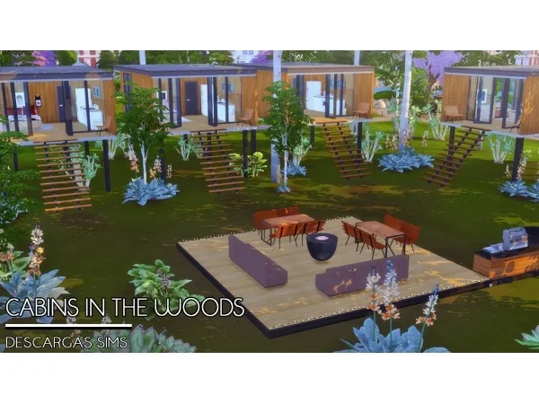Alpha Cabins In The Woods - The Sims 4 Custom Content