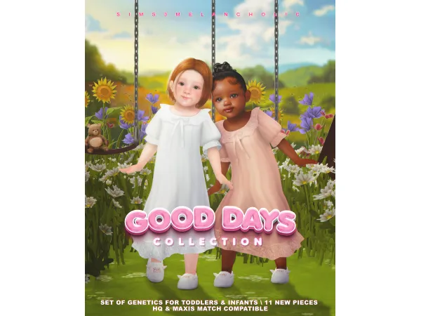 Alpha GOOD DAYS COLLECTION Genetics for Toddlers Infants by sims3melancholic - The Sims 4 Custom Content