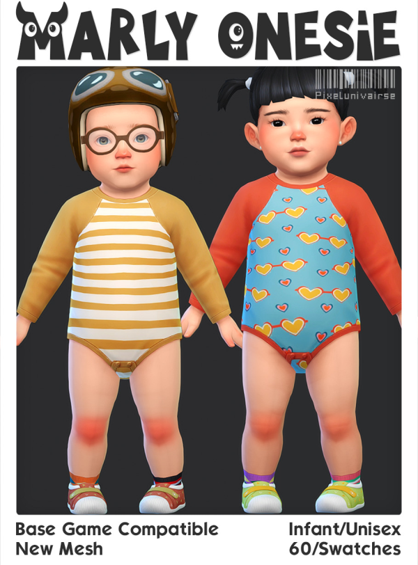 Maxis Match Marly Onesie by simsfinds - The Sims 4 Custom Content