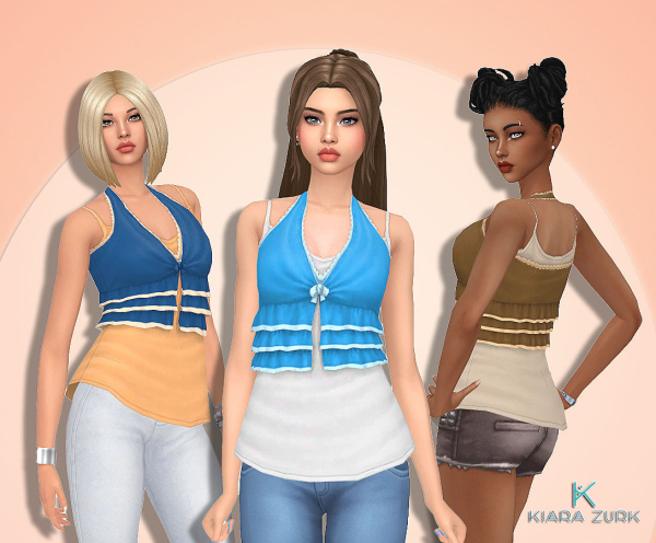 Maxis Match Boho Lacy Top by simsfinds - The Sims 4 Custom Content