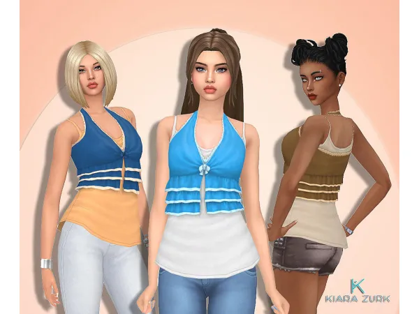 Maxis Match Boho Lacy Top - The Sims 4 Custom Content