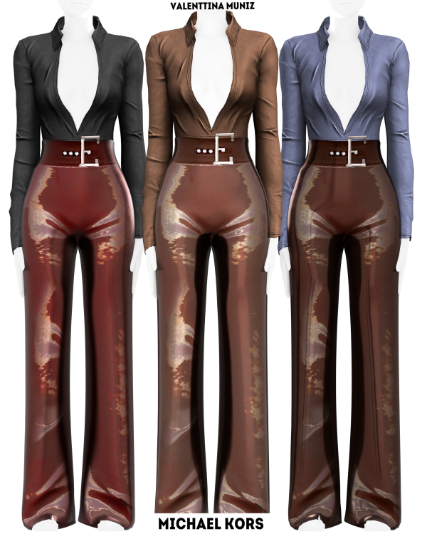 Mix Michael Kors Outfit by valentinamuniz - The Sims 4 Custom Content