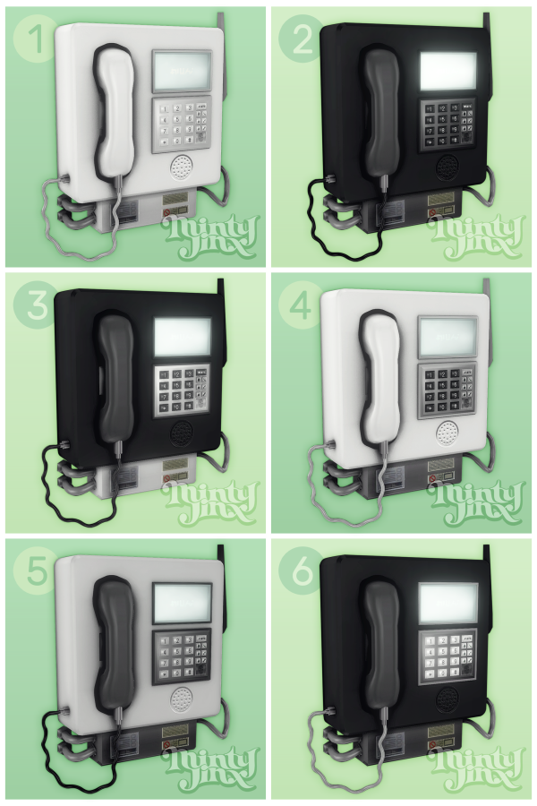 Maxis Match Another Wall Mounted Landline Telephone ( Fire Sprinkler box) by simsfinds - The Sims 4 Custom Content
