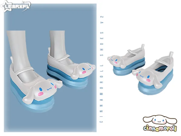 Mix Cinnamoroll Back To School Collection Cinnamoroll Shoes V2 [1017 Items] by Learxfl - The Sims 4 Custom Content