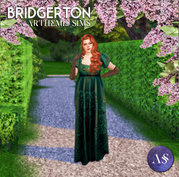 Alpha Penelope Featherington Ball Gown by simsfinds - The Sims 4 Custom Content