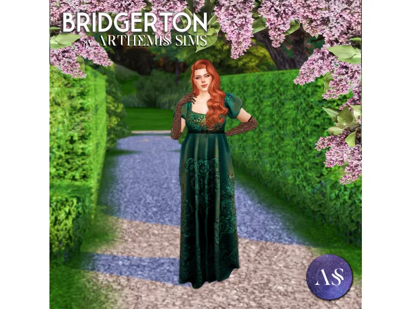 Alpha Penelope Featherington Ball Gown by arthemissims - The Sims 4 Custom Content