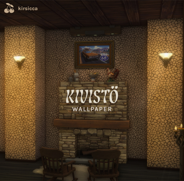 Mix kivistö wallpaper by simsfinds - The Sims 4 Custom Content