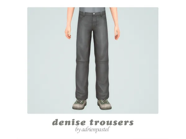 Maxis Match Denise Trousers by adrienpastel - The Sims 4 Custom Content