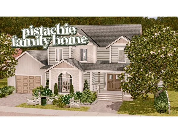 pistachio family home - The Sims 3 Custom Content