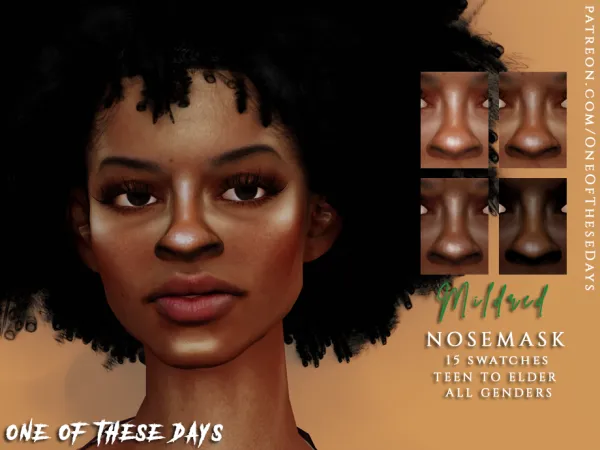 Alpha Nosemask06 Mildred by simsfinds - The Sims 4 Custom Content