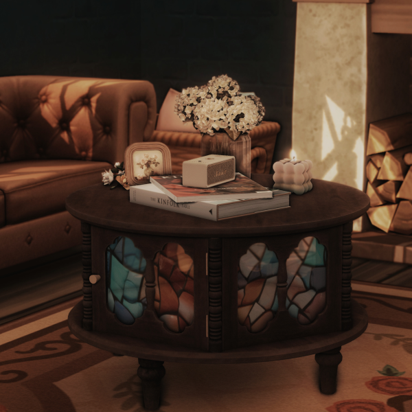 Maxis Match Glass Tea Tabl by simsfinds - The Sims 4 Custom Content