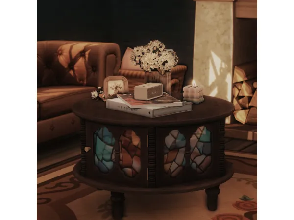 Maxis Match Glass Tea Tabl - The Sims 4 Custom Content