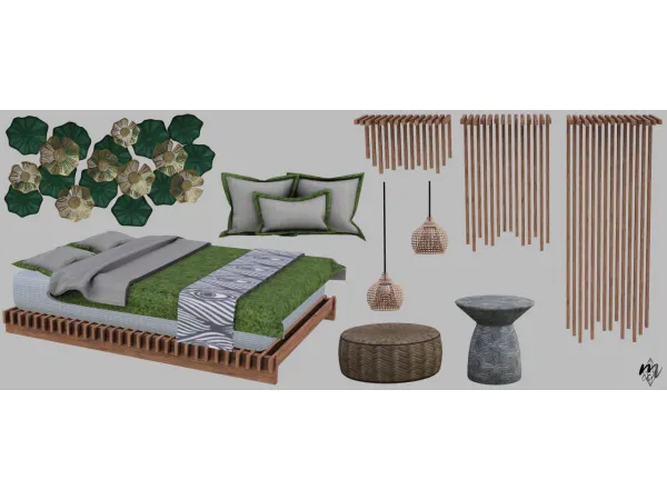 Mincsims Lotus Bedroom Part 1 - The Sims 3 Custom Content