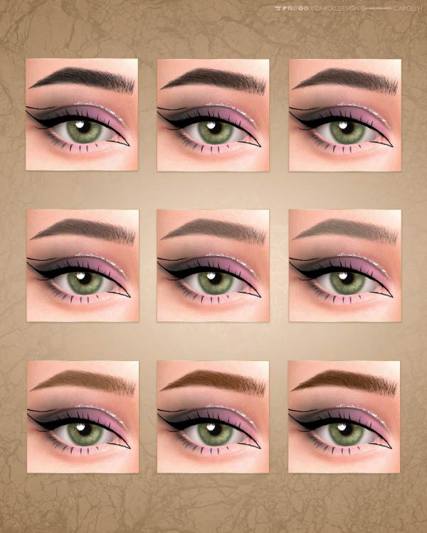 Mix 550198195647483 Makeup and genetics set for females 550198195647483 by simsfinds - The Sims 4 Custom Content
