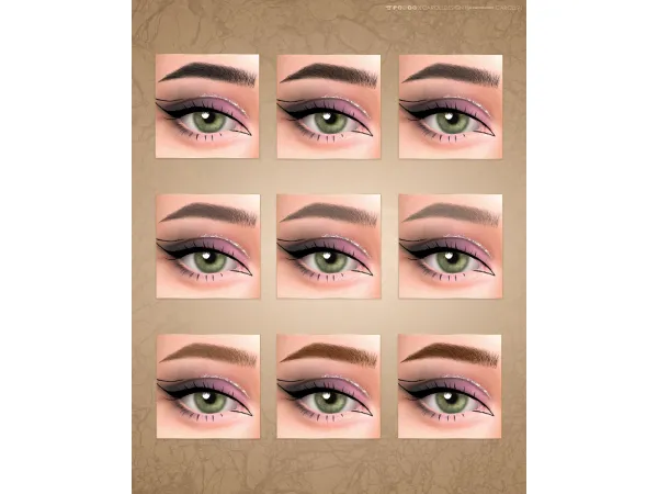 Mix 550198195647483 Makeup and genetics set for females 550198195647483 by carolldesign - The Sims 4 Custom Content