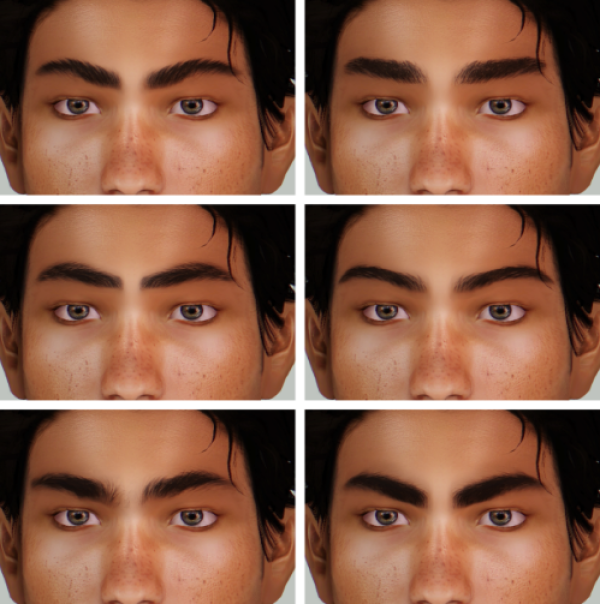 SourLemonSimblr male eyebrows set by simsfinds - The Sims 3 Custom Content