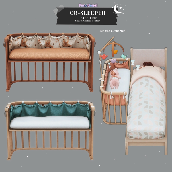 Mix Functional Co Sleeper by leosims4cc - The Sims 4 Custom Content