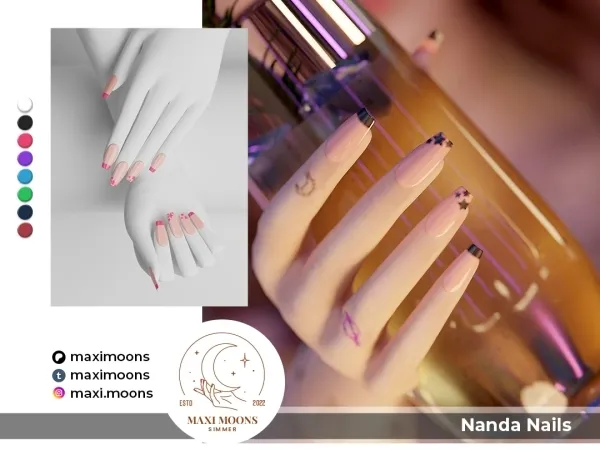 Alpha Nanda Nails - The Sims 4 Custom Content