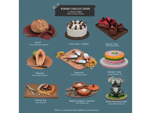 Mix Food Collection - The Sims 4 Custom Content