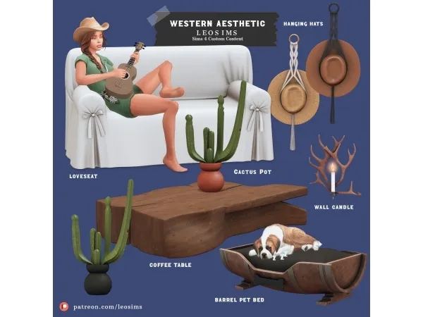 Mix Western Aesthetic - The Sims 4 Custom Content