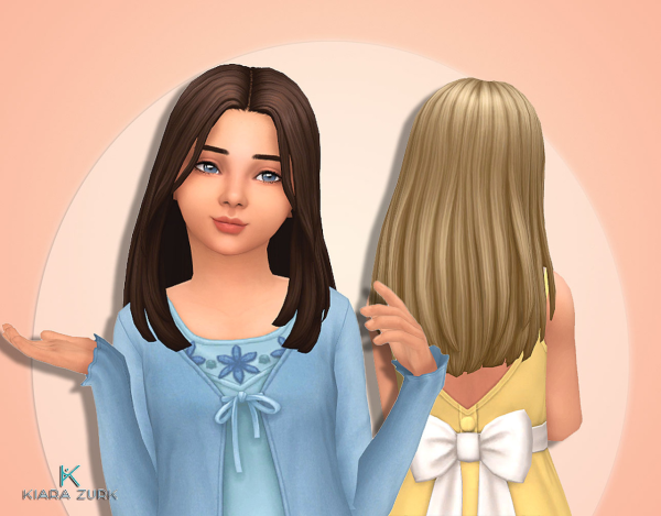 Maxis Match Mariana Hairstyle for Girls by simsfinds - The Sims 4 Custom Content