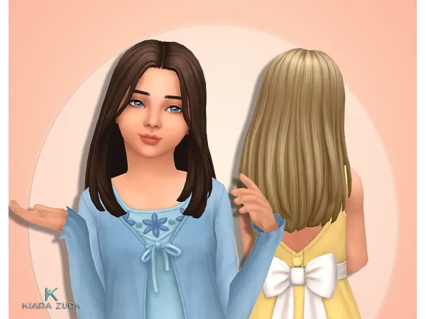 Maxis Match Mariana Hairstyle for Girls - The Sims 4 Custom Content