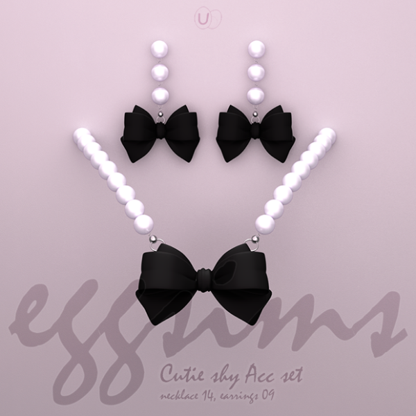 Alpha [EGGSIMS] earrings 08 Cutie and necklace 14 Cutie by simsfinds - The Sims 4 Custom Content