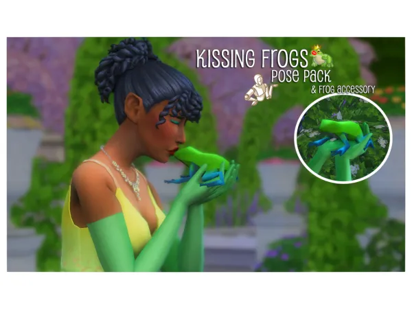 Mix SamsSims Kissing Frogs Pose - The Sims 4 Custom Content