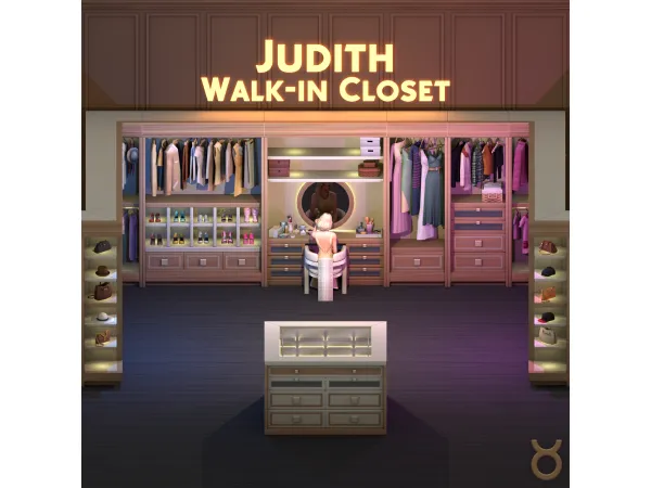 Maxis Match Judith Walk In Closet - The Sims 4 Custom Content