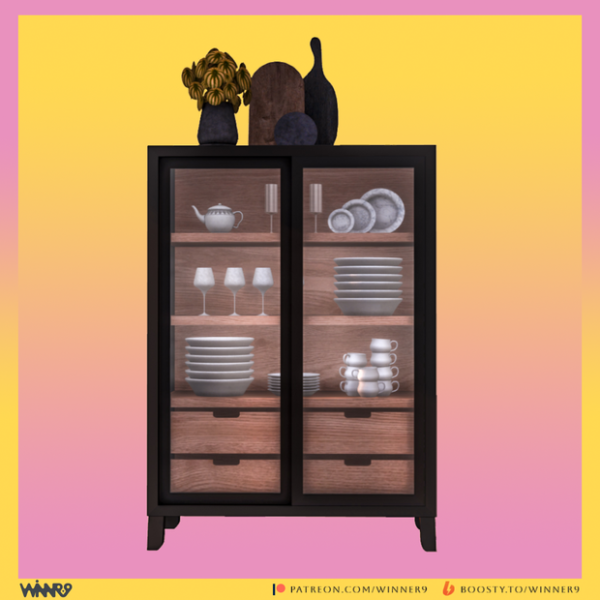 Mix Pandora Pantry Cabinet by simsfinds - The Sims 4 Custom Content