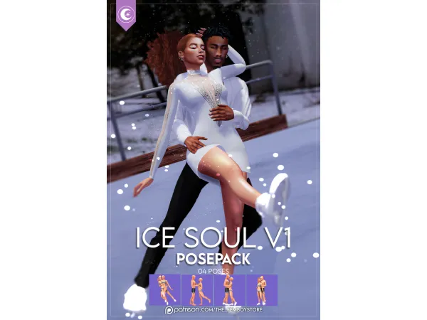 Mix [FEMBOY] Ice Soul v1 Posepack - The Sims 4 Custom Content