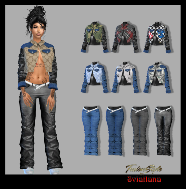 Alpha Female clothing set by fusionstylesims4 - The Sims 4 Custom Content