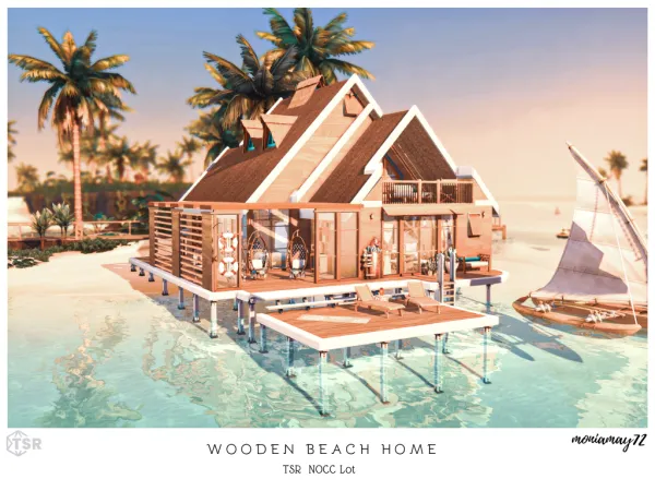 Maxis Match beach home - The Sims 4 Custom Content