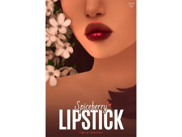 Maxis Match Spiceberry Lipstick - The Sims 4 Custom Content
