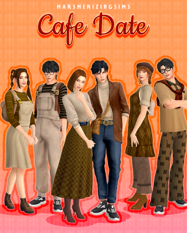 Maxis Match Cafe Date by simsfinds - The Sims 4 Custom Content